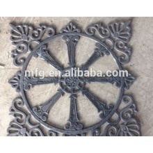 Iron cast parts fence parts/ cast iron ornaments design for decoration